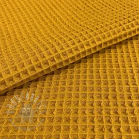 Bombažni vafel tkanja ochre