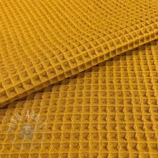 Bombažni vafel tkanja ochre