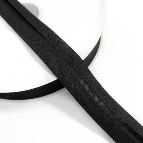 Obrobljeni trak bombaž black