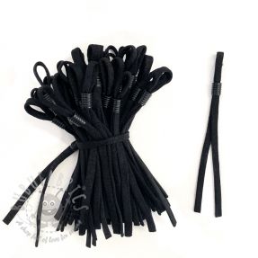 Nastavljiva elastika okrogla 5 mm black - 22 cm
