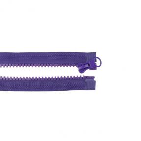 Zips deliteľný 55 cm purple