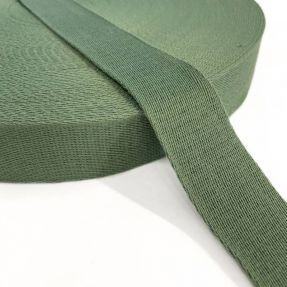 Bombažni trak 4 cm old green