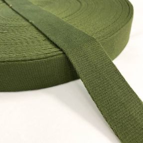 Bombažni trak 4 cm olive green