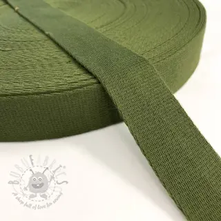 Bombažni trak 4 cm olive green