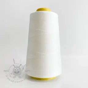 Overlock Poliestrski sukanec 2700 m umazano bela