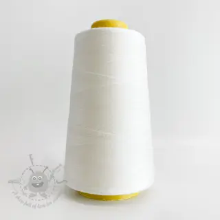 Overlock Poliestrski sukanec 2700 m umazano bela
