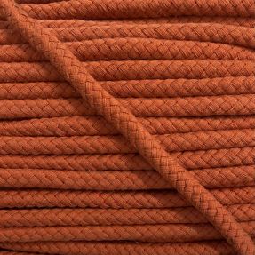 Bombažna vrvica 8 mm temno oranžna