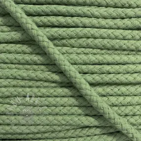 Bombažna vrvica 8 mm temna stara zelena