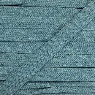 Bombažna vrvica ploska 13 mm baby blue