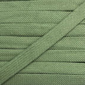 Bombažna vrvica ploska 13 mm dark old green