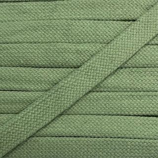 Bombažna vrvica ploska 13 mm dark old green