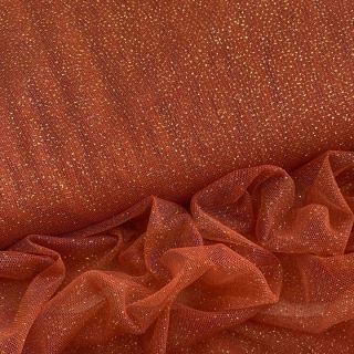 Tyl na TUTU ROYAL SPARKLE rust gold