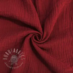 Dvojna gaza/muslin bordo ORGANIC