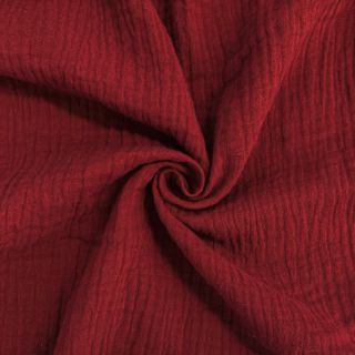 Dvojna gaza/muslin bordo ORGANIC