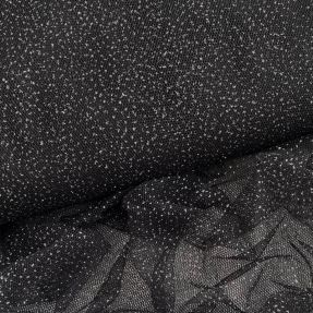 Tyl na TUTU ROYAL SPARKLE black silver
