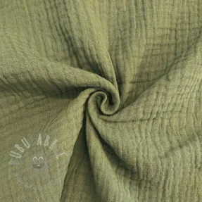 Dvojna gaza/muslin moss green
