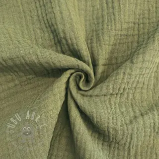 Dvojna gaza/muslin moss green