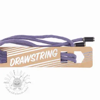 Vrvica za kapuco s konicami 115 cm HEAD3 lavender