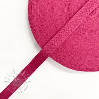 Keper trak bombažen 15 mm fuchsia