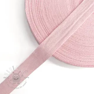 Keper trak bombažen 25 mm pink