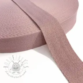 Bombažen trak 4 cm washed pink