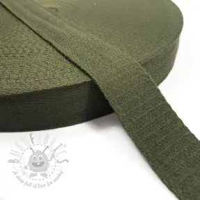 Bombažen trak 4 cm camo green