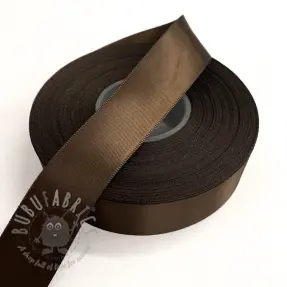 Saten trak obojestranski 25 mm dark brown