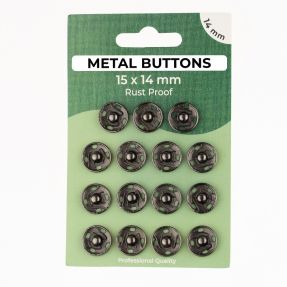 Pritrdilni gumb METAL 14 mm anthracite
