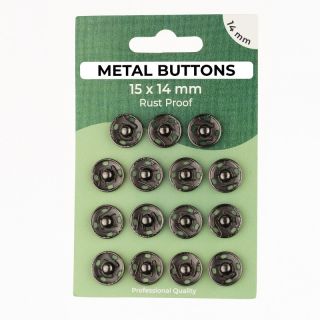 Pritrdilni gumb METAL 14 mm anthracite