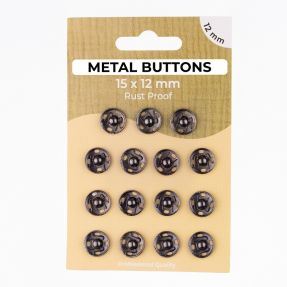 Pritrdilni gumb METAL 12 mm anthracite