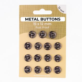 Pritrdilni gumb METAL 12 mm anthracite