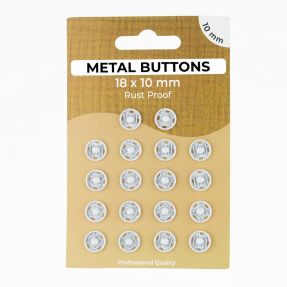 Pritrdilni gumb METAL 10 mm off white