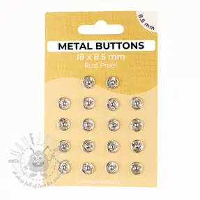 Pritiskač,našivni METAL 8,5 mm silver
