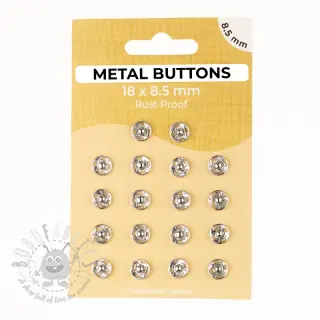 Pritiskač,našivni METAL 8,5 mm silver