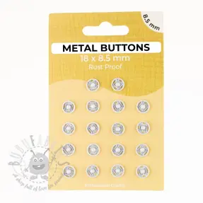 Pritiskač,našivni METAL 8,5 mm off white