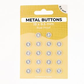 Pritrdilni gumb METAL 8,5 mm off white