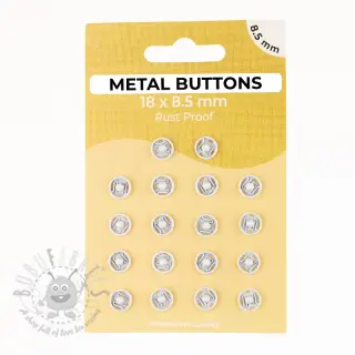 Pritiskač,našivni METAL 8,5 mm off white