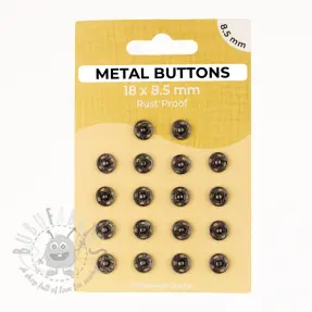 Pritiskač,našivni METAL 8,5 mm anthracite