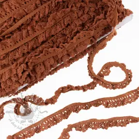 Elastična bombažna čipka brick