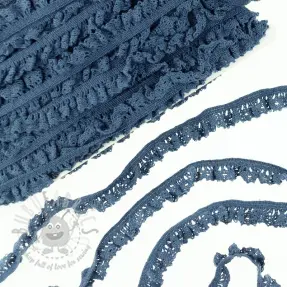 Elastična bombažna čipka jeans