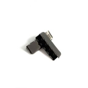 Kovinski zaključek traku 25 mm anthracite