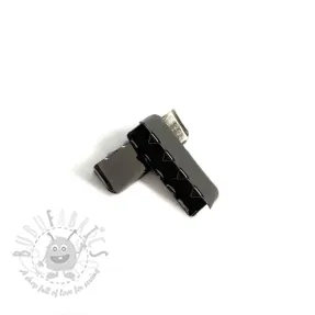 Kovinski zaključek traku 25 mm anthracite