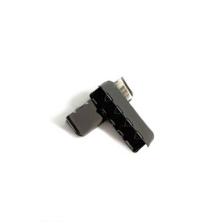 Kovinski zaključek traku 25 mm anthracite