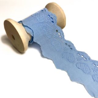 Čipka Heart light blue