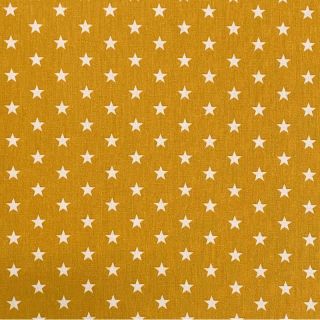 Bombažna tkanina Petit stars ochre