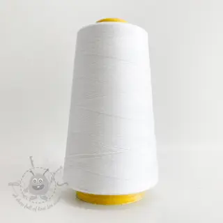 Overlock Poliestrski sukanec 2700 m bela