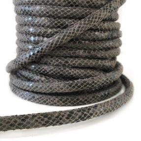Semišasta vrvica Kača grey