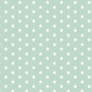 Bombažna tkanina Petit stars mint