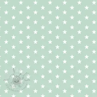 Bombažna tkanina Petit stars mint