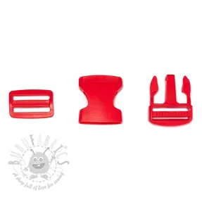 Plastična zaponka 38 mm red
